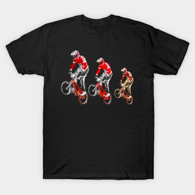 bmx T-Shirt by rickylabellevie